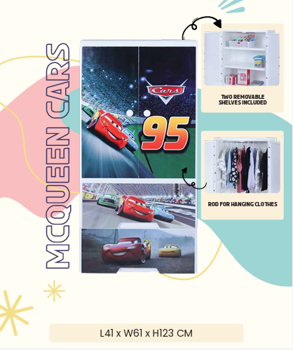 Racing Car Kids Wardrobe – 5 Layers