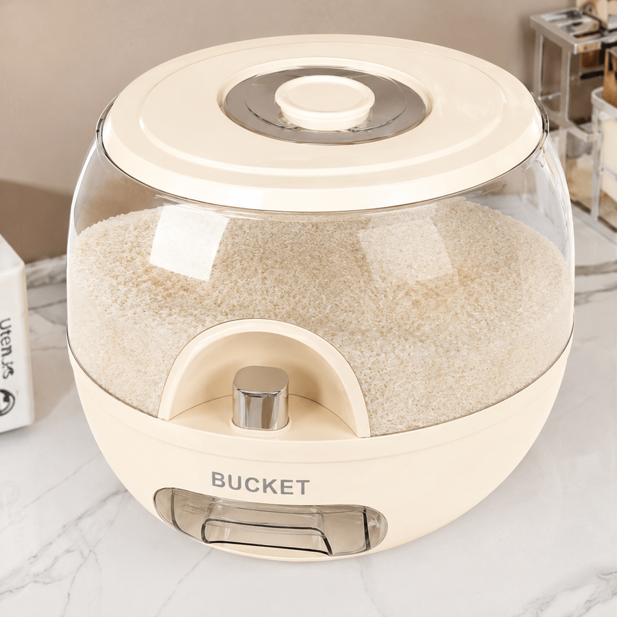 10kg Rice Bucket Dispenser | Airtight Grain Storage Container