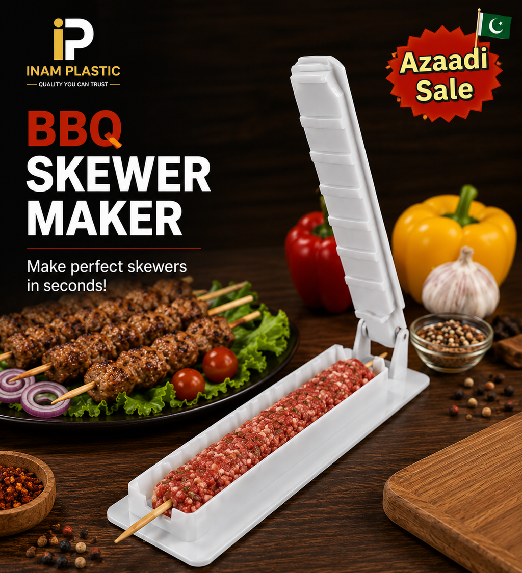 Reusable Manual BBQ Skewer Maker | Food Grade Seekh Kabab Press Mould