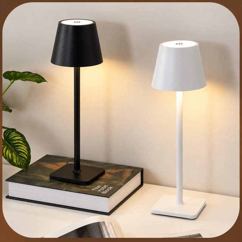 Luxury Metal Rechargeable Tap Lamp