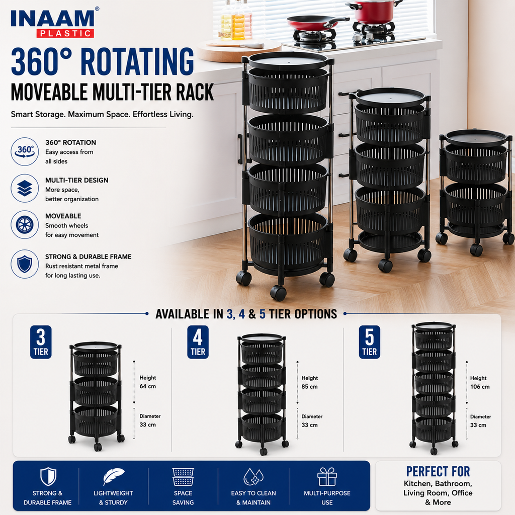 Multi-Tier Rotating Rack