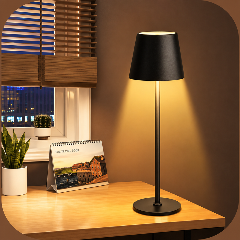 Luxury Metal Rechargeable Tap Lamp