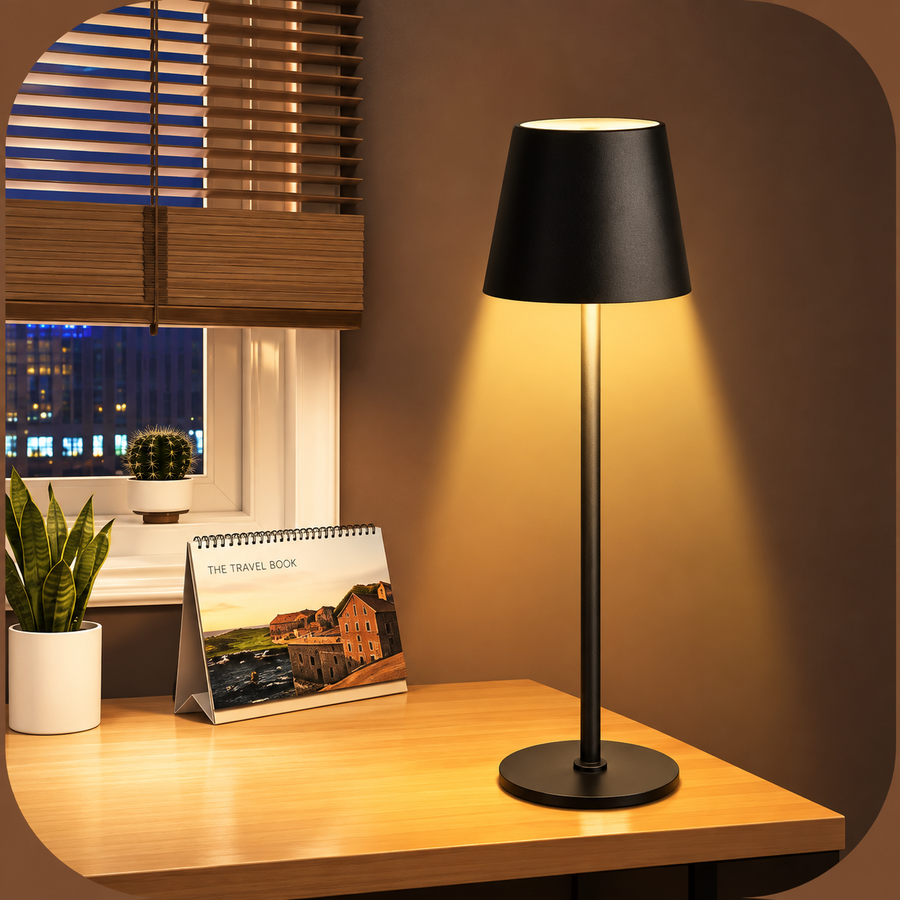 Luxury Metal Rechargeable Tap Lamp