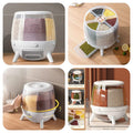 9KG Rotating Cereal Dispenser | Airtight Grain Storage Container