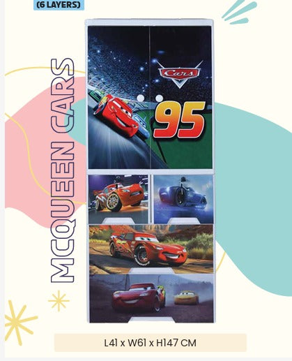 Racing Car Kids Wardrobe – 6 Layers