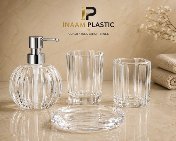 Luxury Transparent Acrylic Bathroom Set